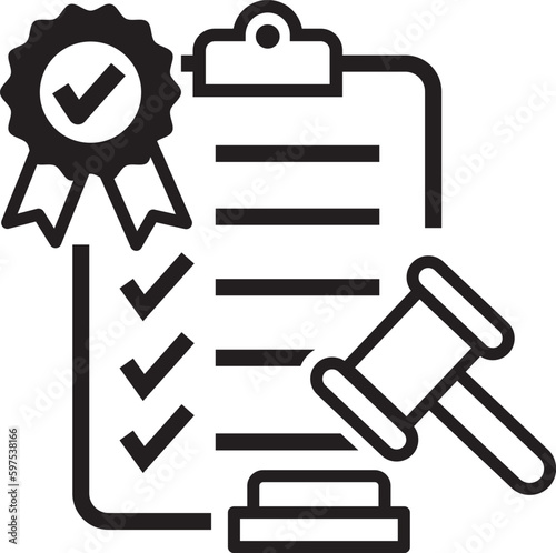 compliance icon vector