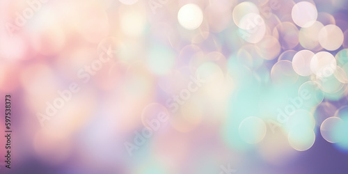 Pastel abstract bokeh background made with AI