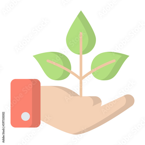 Plant Care Flat Icon © Michael