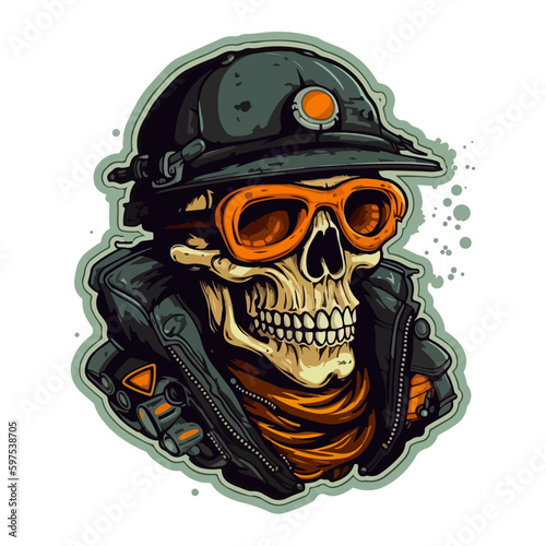 biker rider motorcycle vector custom garage