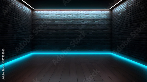 Empty wall with light