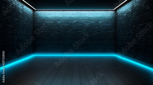 Empty wall with light
