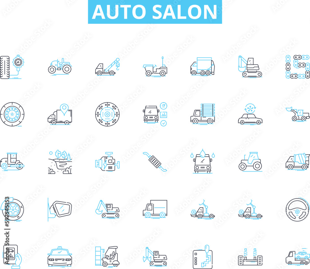 Auto salon linear icons set. Luxury, Exotic, Performance, Classic, Modern, Custom, Tuned line vector and concept signs. Hybrid,Electric,Sports outline illustrations Generative AI Auto salon linear icons set. Luxury, Exotic, Performance, Classic, Modern, Custom, Tuned line vector and concept signs. Hybrid,Electric,Sports outline illustrations Generative AI