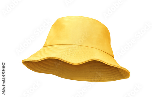 yellow bucket hat PNG transparent