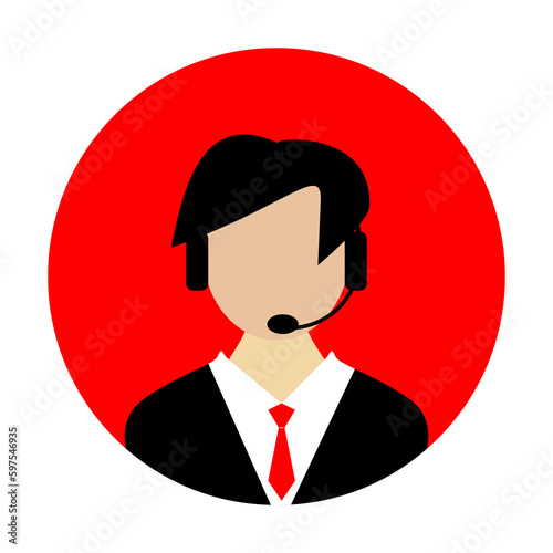 call center icon vector illustration.