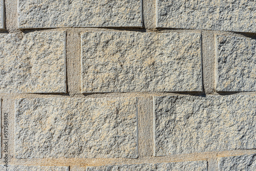 Gray stone wall background, construction series