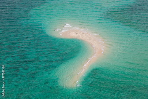 Undine Reef Great Barrier Reef Marine Park North Queensland Australia aerial