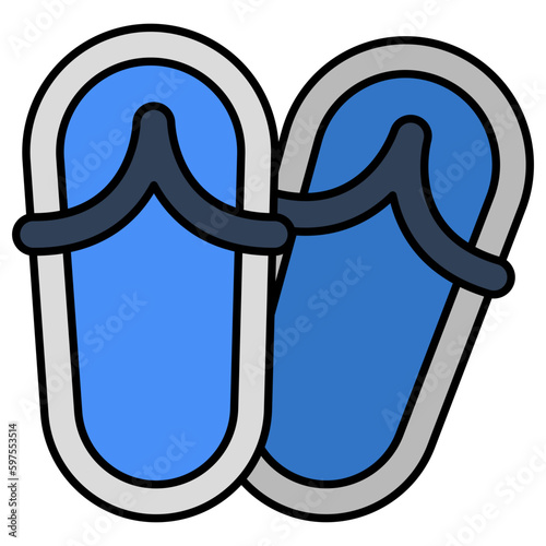 An icon design of flip flop