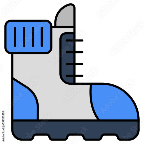 Trendy design icon of ice skate