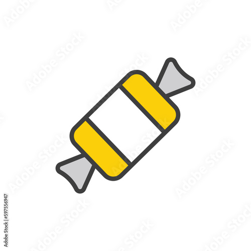 Candy icon design with white background stock illustration
