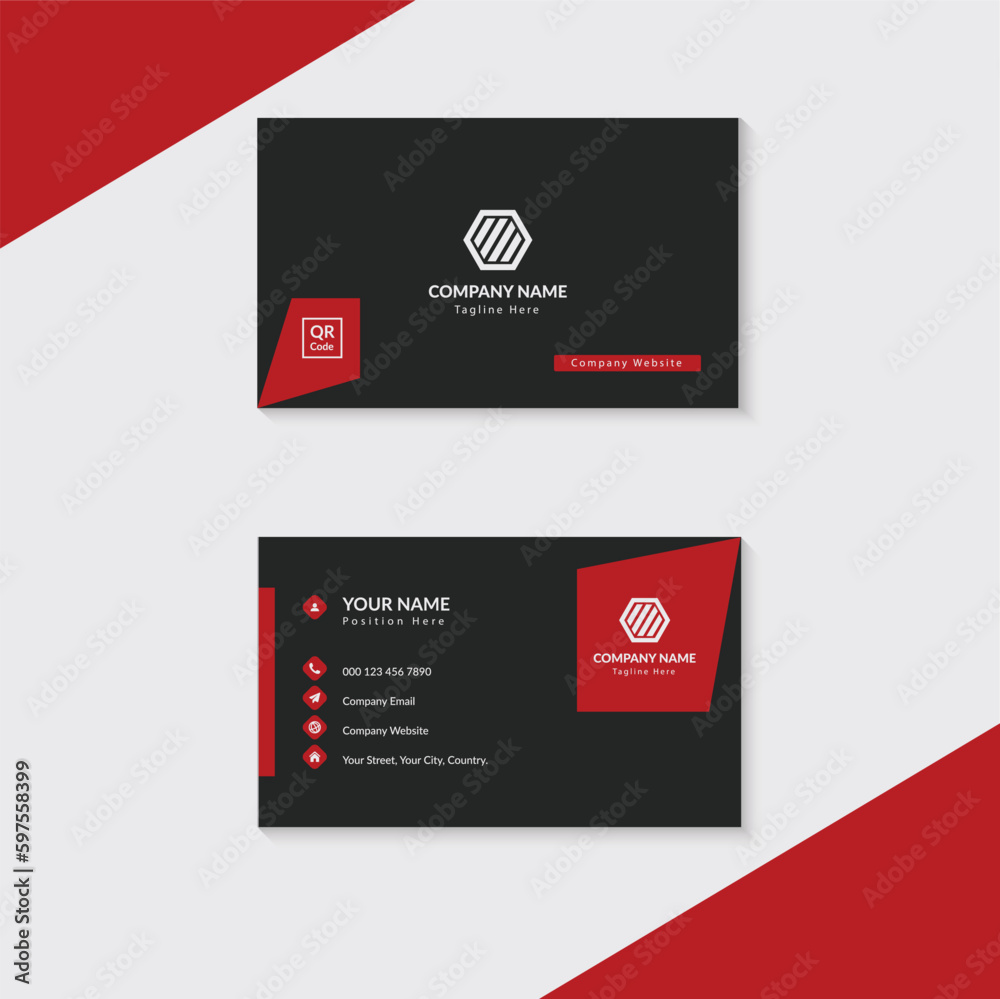 Fototapeta premium Corporate Professional Modern Business Card Template