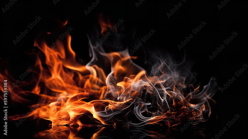 fire in the fireplace fire in the fireplace