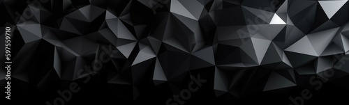 Abstract Geometric Polygonal Wallpaper - Digital Art - Generative AI
