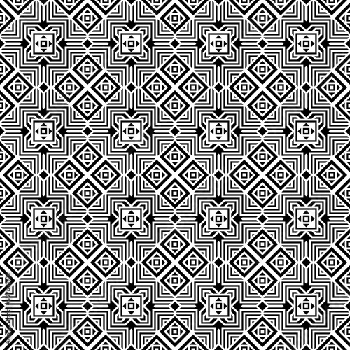 Vector seamless models. Modern stylish texture. Composition from regularly repeating geometrical element. Monochrome, simple. Vector illustrations.