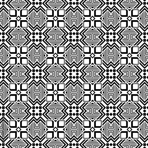 Vector seamless models. Modern stylish texture. Composition from regularly repeating geometrical element. Monochrome, simple. Vector illustrations.