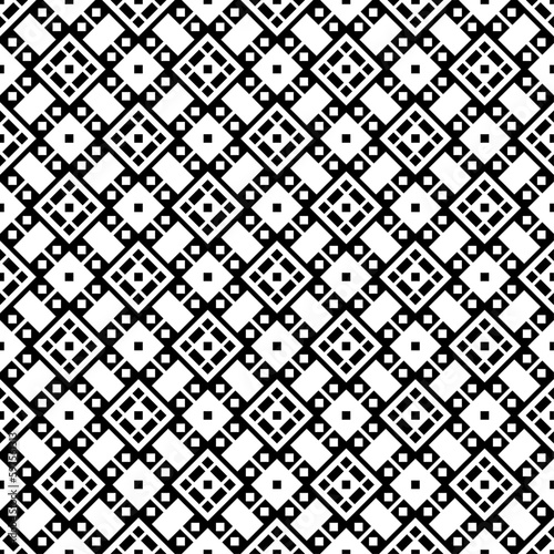 Vector seamless models. Modern stylish texture. Composition from regularly repeating geometrical element. Monochrome, simple. Vector illustrations.