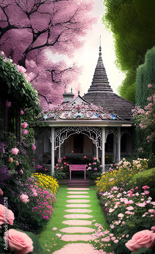 Enchanted Gardens: Exploring Castles and Cottages like a Fairytale Journey