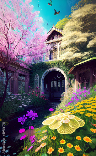 Enchanted Gardens: Exploring Castles and Cottages like a Fairytale Journey