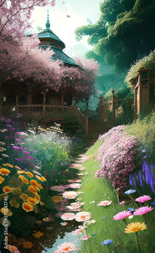 Enchanted Gardens: Exploring Castles and Cottages like a Fairytale Journey