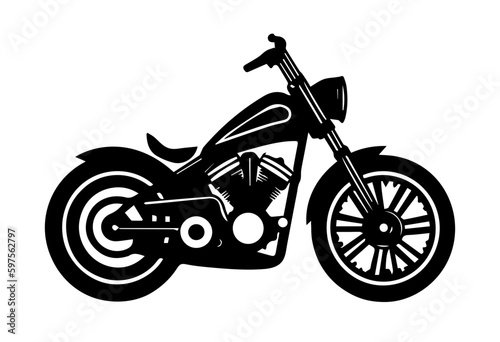 motorcycle side illustration logo