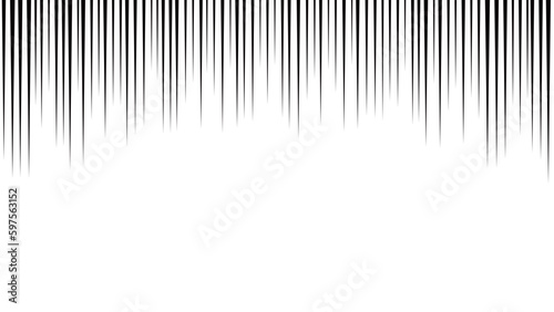 Leinwand Poster 下向きに流れる黒い垂れ線･効果線･漫符 - ショックや落ち込みを表現するエフェクト･背景 - 16:9
