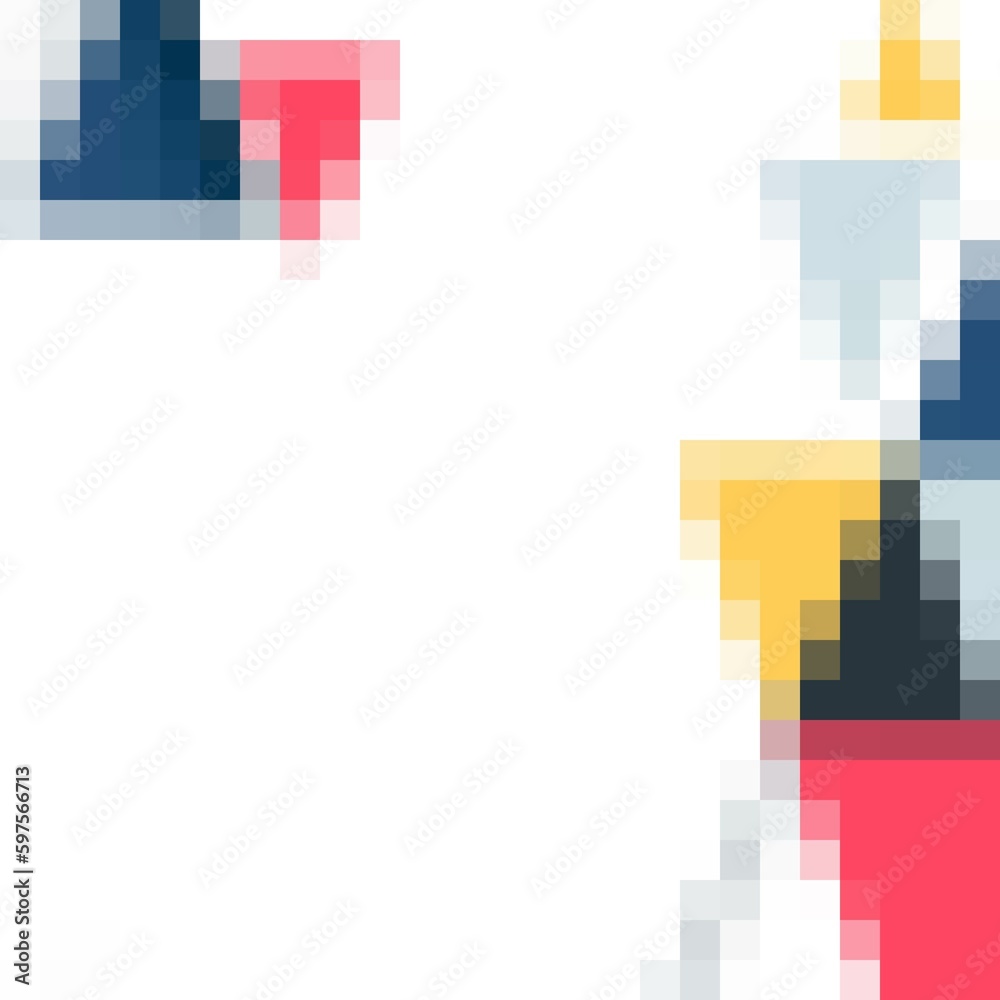 Fototapeta premium Colored geometric pattern. Template design element for a presentation. eps 10