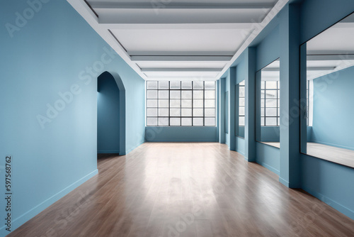 Minimalist Light Blue Room Background for Product Presentation © Georg Lösch
