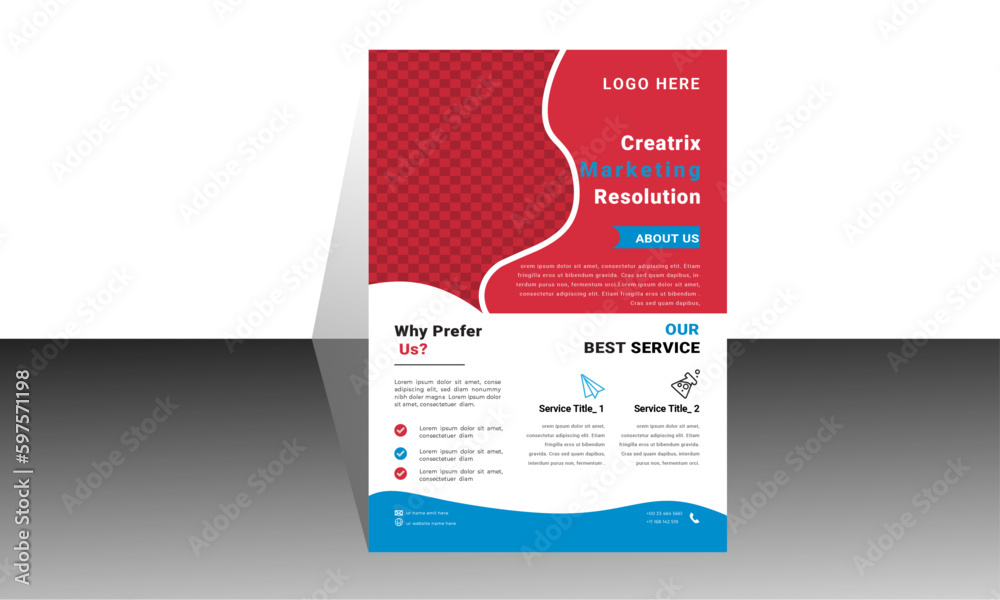 Modern poster flyer pamphlet brochure business cover design layout space for photo background, vector illustration template in A4 size.