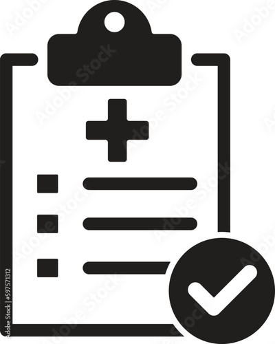 medical checklist icon vector