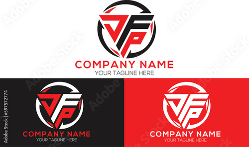 DFP Initial letter logo creative design with vector template. DFP letter design. 