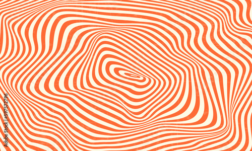 groovy 70s background wavy lines, vector illustration
