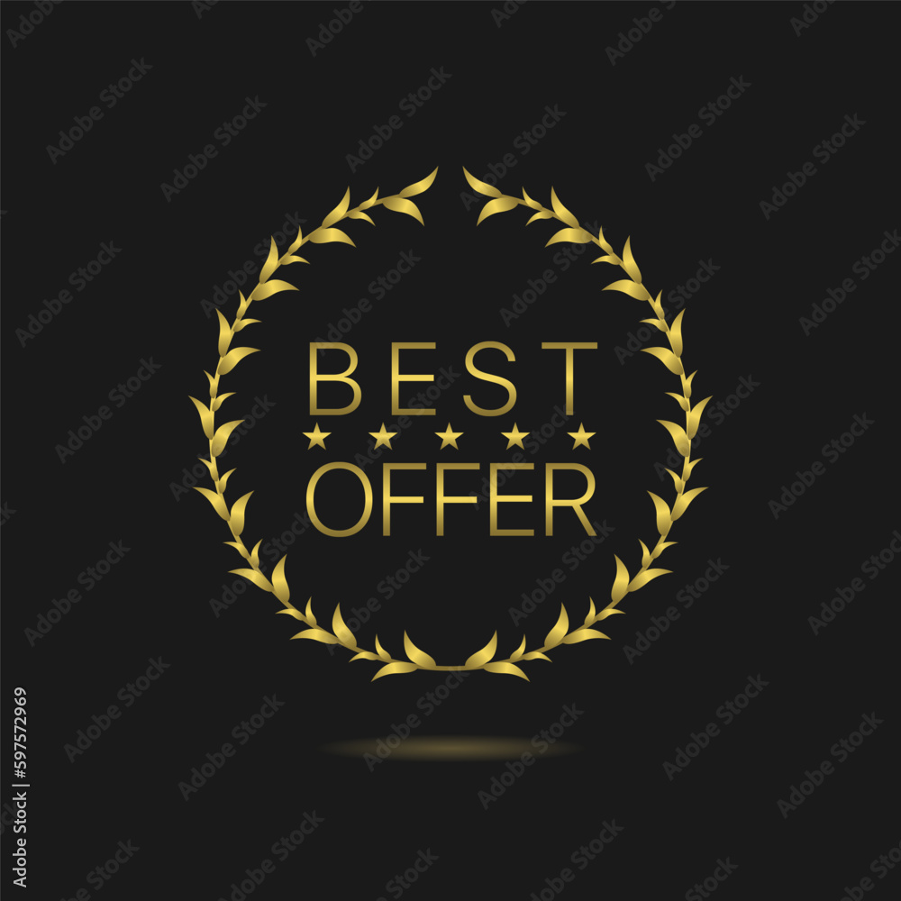 Fototapeta premium Big offer laurel wreath label