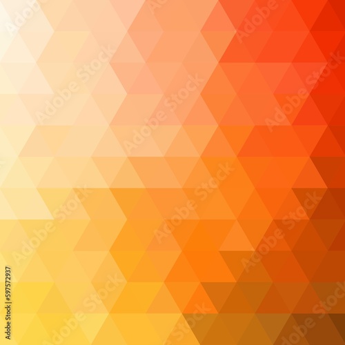 Yellow and orange triangles. Vector background. Layout, template, cover, brochure. eps 10