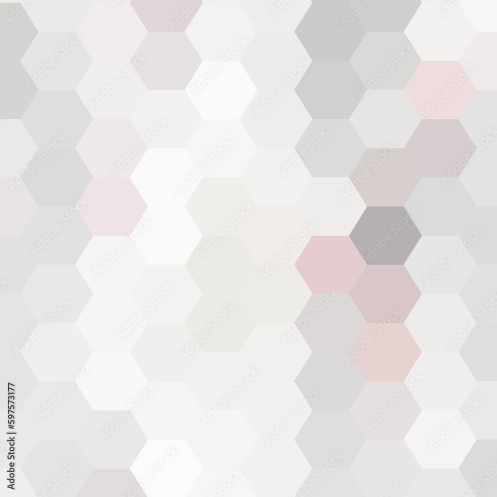 Geometric image. Abstract vector background. Colored background. Gray Hexagons. eps 10