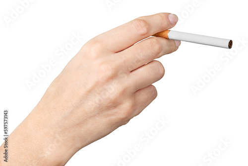 Hand Holding a Cigarette