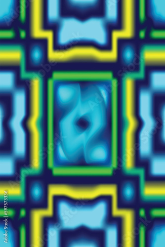 Seamless Square Gradient Tile Pattern