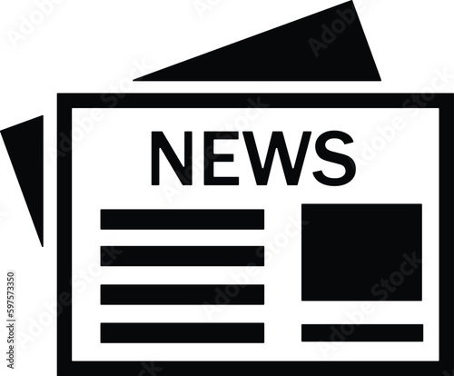 newspaper news journal icon vector