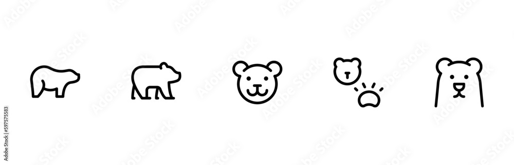 bear icon. flat vector and illustration, graphic, editable stroke. Suitable for website design, logo, app, template, and ui ux. bear icon. flat vector and illustration, graphic, editable stroke. Suitable for website design, logo, app, template, and ui ux.