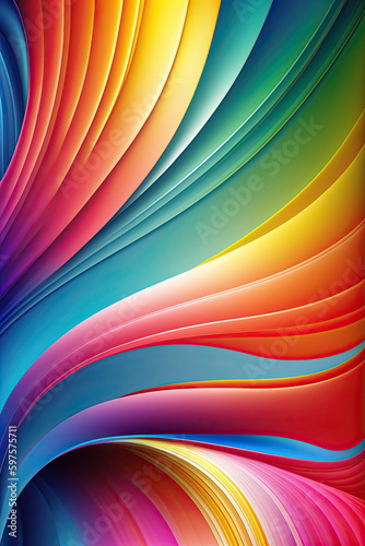 Abstract colorful rainbow background  Generative AI