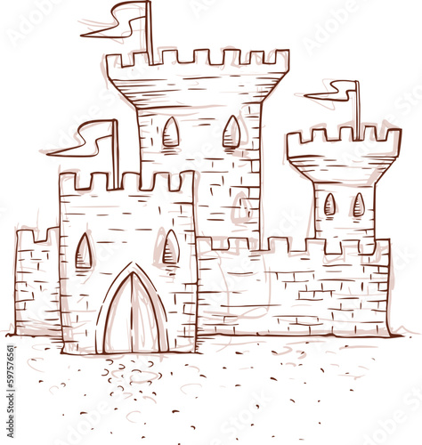 Medieval castle draw