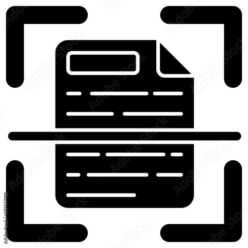 Modern design icon of file scanning 