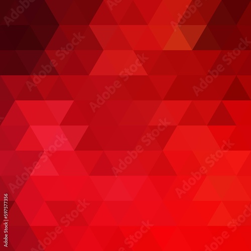 Red triangles - seamless geometric background. Vector illustration, fully editable, you can change the shape and color. eps 10