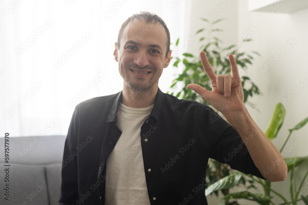 Adult Learning Sign Language For Deaf Disabled. Adult Learning Sign Language For Deaf Disabled.