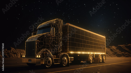 caminhão veiculo de transporte e logistica  photo