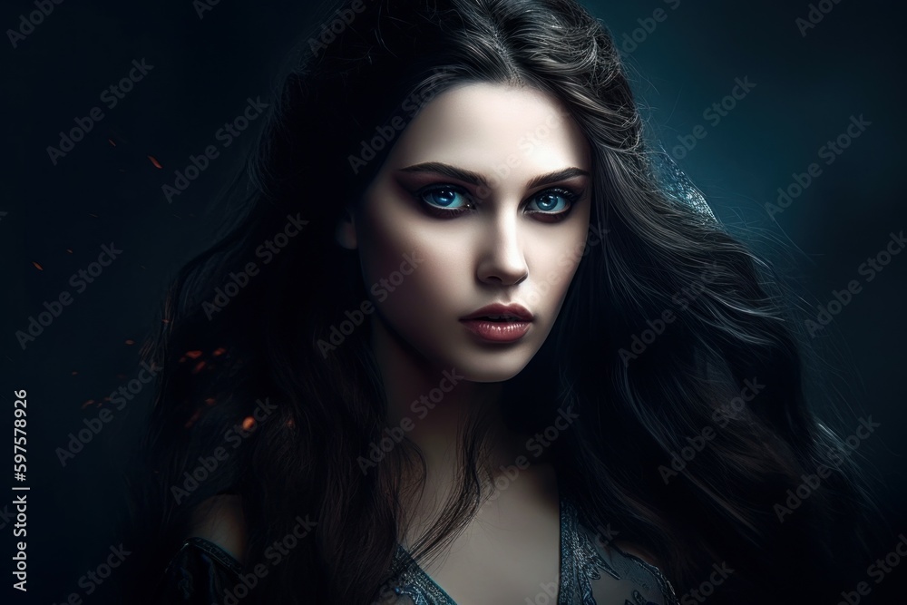 Beautiful vampire woman evil. Generate Ai Beautiful vampire woman evil. Generate Ai