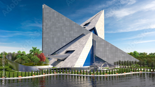 Futuristic Origami Architecture