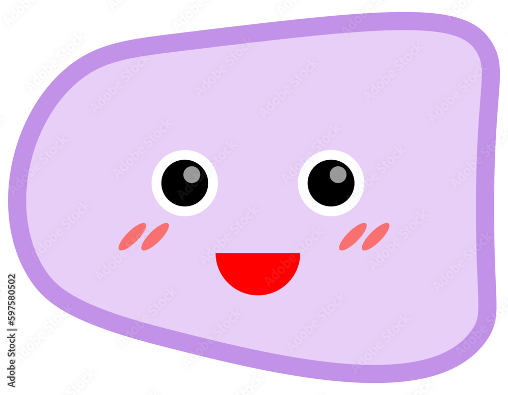 Naklejka premium Smile shape icon. Vector illustration.