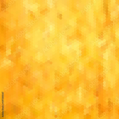 Gold geometric background. Vector illustration. polygonal style. Hexagons. eps 10