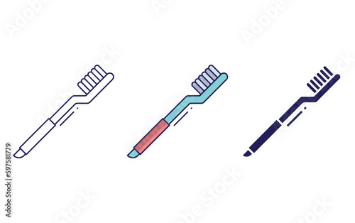Toothbrush vector icon