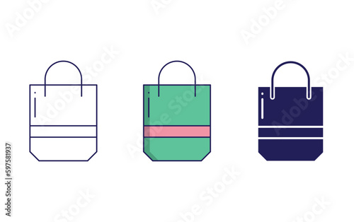 Handbag vector icon